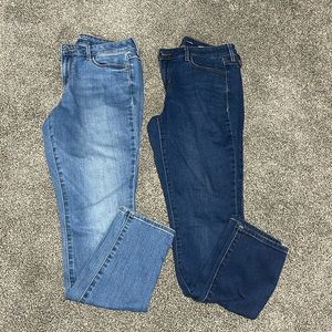 2 Old Navy Pop Icon Skinny Jeans Size 8